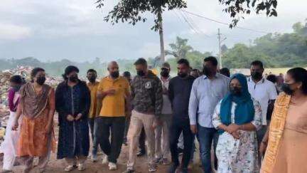 ವಿರಾಜಪೇಟೆ: ವಿರಾಜಪೇಟೆಯಲ್ಲಿ ಘನತಾಜ್ಯ ವಿಲೇವಾರಿ ಘಟಕದ ಕಾಮಗಾರಿ ಪ್ರಗತಿ ಪರಿಶೀಲಿಸಿದ ಶಾಸಕ ಎ.ಎಸ್ ಪೊನ್ನಣ್ಣ