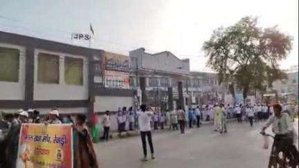 रेवाड़ी: शहर में महा सफाई अभियान के तहत वीडियो बनाने के लिए ड्रोन उड़ाया, पाबंदी के बावजूद भी