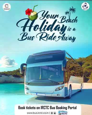 There's only a bus ride between you and your summer vacation. 

Book bus tickets to your favourite beach destination on the IRCTC Bus Booking portal.