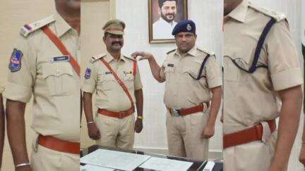 సిర్పూర్ టి: కౌటాల పోలీస్ స్టేషన్‌లో విధులు నిర్వహిస్తున్న బాబాజీ హెడ్ కానిస్టేబుల్ నుండి ఏఎస్ఐ గా పదోన్నతి, అభినందించిన SP