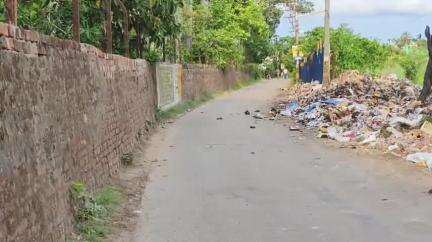 বারুইপুর: বলরামপুর রাস্তার পাশে আবর্জনার স্তুপ গন্ধে অতিষ্ঠ এলাকার মানুষজন #jansamasya