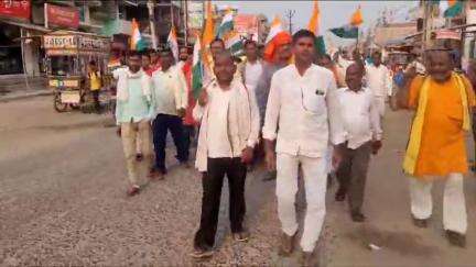 काको: काको सूर्य मंदिर से निकली तिरंगा यात्रा, भारत माता की जय से गूंजा इलाका