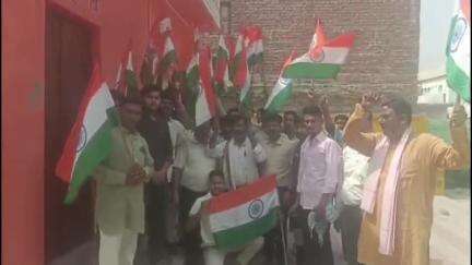 गोवर्धन: गोवर्धन:सैनिकों की वीरता के सम्मान में निकली गई तिरंगा यात्रा #OperationSindoor