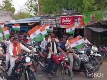 पलेरा: ऑपरेशन सिंदूर की सफलता पर पलेरा नगर में निकाली गई तिरंगा यात्रा