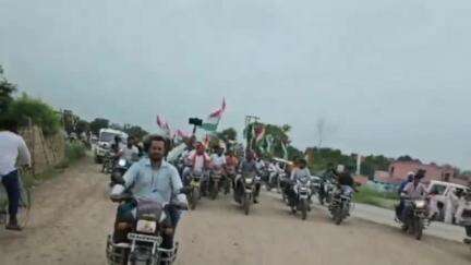 औराई: औराई विधानसभा क्षेत्र में निकली तिरंगा यात्रा, भारत माता की जय के लगे नारे