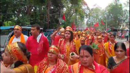 दुमका: फॉरेस्ट कॉलोनी बंदरजोड़ी में वैष्णवी माँ दुर्गा प्रतिष्ठा के अवसर पर भव्य कार्यक्रम का आयोजन