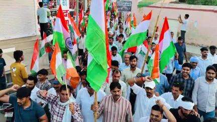 नवलगढ़: जाखल में ऑपरेशन सिन्दूर की सफलता पर निकली तिरंगा यात्रा, भारतीय सेना के शौर्य को किया गया सलाम