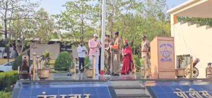 नंदुरबार: पोलीस मुख्यालय येथे मुख्य शासकीय ध्वजारोहण पालकमंत्री माणिकराव कोकाटे यांच्या हस्ते संपन्न
