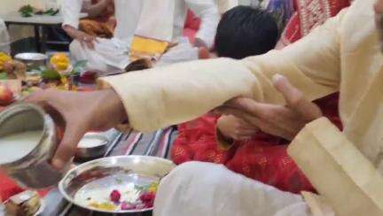 होशंगाबाद नगर: राजा मोहल्ले में भगवान परशुराम प्रकट उत्सव पर देर रात तक चला विशाल भंडारा