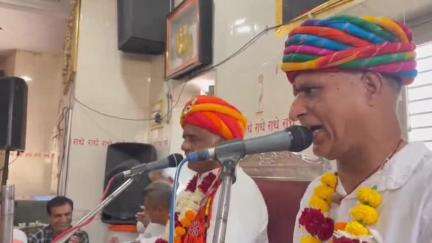 અંજાર: સચ્ચિદાનંદ મંદિરના મહંત ત્રિકમદાસજી મહારાજનો જન્મદિવસ મંદિર પરિસરમાં સાદગીપૂર્ણ રીતે ઉજવાયો