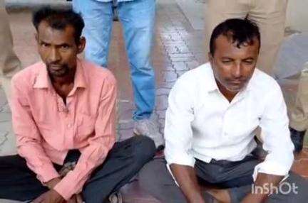 માંગરોળ: નાની નરોલી ગામની સીમમાં વાછરડી ની કતલ કરી ગોમાંસ નું વેચાણ કરતા બે ઈસમોને પોલીસે ઝડપી