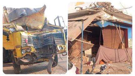 गुण्डरदेही: चिचबोड में तेज रफ्तार हाईवा वाहन अनियंत्रित होकर घर में घुसा, बाल-बाल बचे लोग