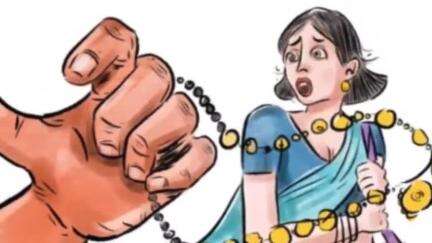 હિંમતનગર: મહિલાના માથે હાથ મૂકી સોનાના દાગીના લૂંટી બે અજાણ્યા ઈસમો ફરાર થયા