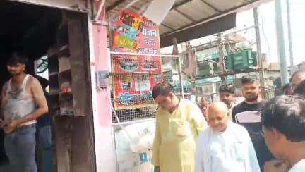 लहार: नगर स्थित एक किराना दुकान में लगी आग, लाखों का सामान जलकर हुआ खाक