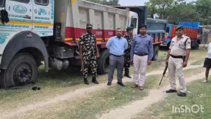 जलालपुर: अवैध खनन पर जलालपुर में प्रशासन का शिकंजा, तीन गिट्टी से लदे वाहन जब्त
