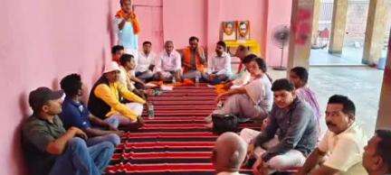 मखदुमपुर: मखदुमपुर ठाकुरबाड़ी में भाजपा समिति की बैठक आयोजित हुई