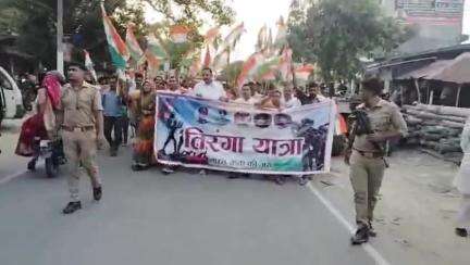 सगड़ी: मालटारी में भाजपा के तत्वाधान में ऑपरेशन सिंदूर की सफलता और भारतीय सेना के पराक्रम को लेकर निकाली गई तिरंगा यात्रा