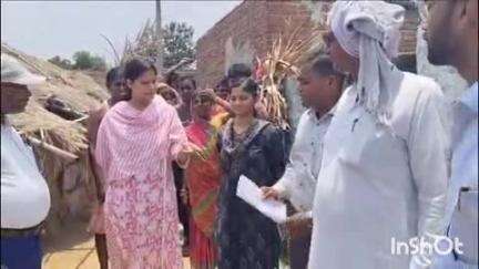 शंभूगंज: भरतशीला गांव में बासगीत जमीन का पर्चा देने की मांग कर रहे महादलितों के घरों की हुई स्थलीय जांच