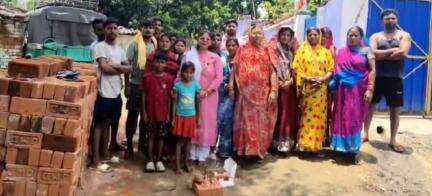 केरेडारी: न्यू चीप हॉउस में उपप्रमुख द्वारा पीसीसी पथ निर्माण कार्य का शिलान्यास किया गया