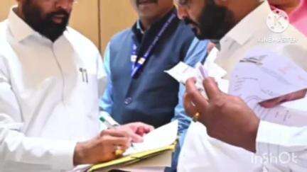 संगमनेर: उपमुख्यमंत्री एकनाथ शिंदे यांचे आमदार अमोल खताळ यांनी घेतली भेट