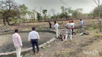 थांदला: जल गंगा संवर्धन अभियान के तहत थांदला में निर्माण कार्यों का प्रशासनिक अधिकारियों ने किया निरीक्षण