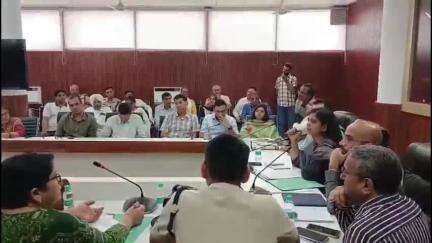 थानेसर: राज्य स्तरीय योग दिवस की तैयारियों को लेकर डा. जयदीप आर्य ने जिले के अधिकारियों के साथ की बैठक