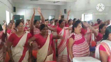 चंडी: प्रखंड के कार्यशाला भवन में 'पोषण भी, पढ़ाई भी' कार्यक्रम के तहत आंगनबाड़ी सेविकाओं को प्रशिक्षण दिया गया