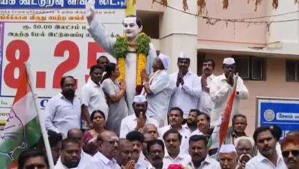 சேலம் தெற்கு: முள்ளுவாடி கேட் பகுதியில் காங்கிரஸ் சார்பில் ராஜீவ் காந்தி நினைவு தினம் அனுசரிப்பு