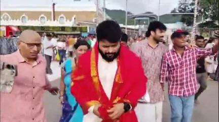 తిరుమల శ్రీవారి సేవలో హీరోలు ఆది,, అశ్విన్ బాబు మ్యూజిక్ డైరెక్టర్ ఎస్ఎస్ తమన్