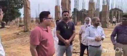 कोतमा: कलेक्टर ने निर्माणाधीन सीएम राइज स्कूल निगवानी का किया निरीक्षण