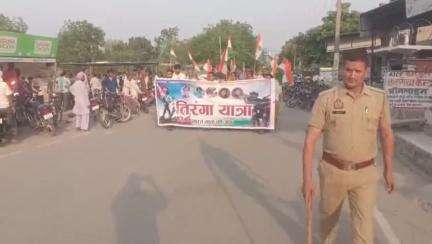 सगड़ी: बाजार गोसाई में भाजपा के तत्वावधान में भारतीय सेना के सम्मान में निकाली गई तिरंगा यात्रा, आतंकवाद मुर्दाबाद के नारे लगे