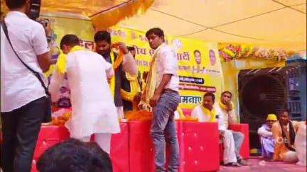 नौतनवा: मोगलहा गांव में महाराजा सुहेलदेव राजभर की मूर्ति का हुआ अनावरण