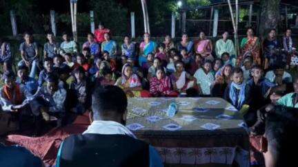 ওদালগুৰি: বামুনজুলিত বামুনজুলি ৰাধা কৃষ্ণ মন্দিৰৰ বিশেষ সভাত ইএম  সঞ্জীত তাঁতীৰ অংশগ্ৰহণ