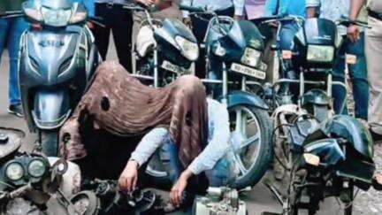 अमरावती: दुचाकी चोरी करून स्पेअर पार्ट विकणारे दोघे अटकेत, गुन्हे शाखेची कारवाई