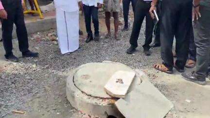 வேளச்சேரி: ஈசிஆர் சாலையில் திடீர் ஆய்வு மேற்கொண்ட அமைச்சர் எ.வ.வேலு - பணிகளை விரைந்து முடிக்க உத்தரவு