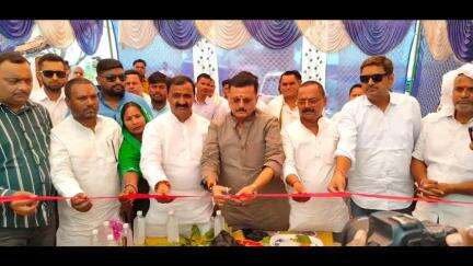 नबीनगर: नवीनगर रेलवे क्रॉसिंग के ऊपर 47 करोड़ रुपए की लागत से बनने वाले रेलवे ओवर ब्रिज का विधायक ने किया शिलान्यास