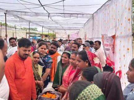 तिल्दा: देवरी में समाधान शिविर का आयोजन, विधायक अनुज शर्मा रहे उपस्थित