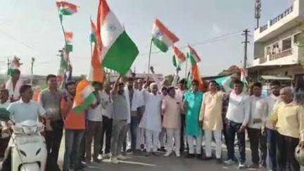 मसूदा: नगर पालिका क्षेत्र में ऑपरेशन सिंदूर की सफलता को लेकर आयोजित की गई वाहन रैली