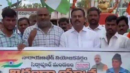 నారాయణ్​ఖేడ్: సిర్గాపూర్ లో బిజెపి తిరంగా యాత్ర ర్యాలీ
