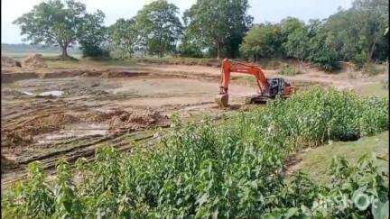 পুরুলিয়া ১: রামনগর গ্রামে শুরু হল তেলিবাঁধ সংস্কারের কাজ
