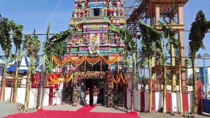 வண்டலூர்: காரணை புதுச்சேரியில் உள்ள ஸ்ரீ நீதி நாயகி அருள்மிகு சங்கோதி அம்மன் ஆலயத்தில் மகா கும்பாபிஷேகம்
