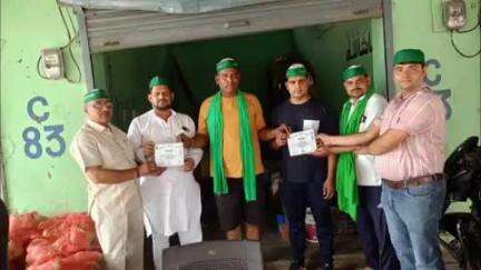 खुर्जा: भारतीय किसान यूनियन महाशक्ति के कार्यकर्ताओं ने खुर्जा में मंडी पर की बैठक, संगठन का किया विस्तार