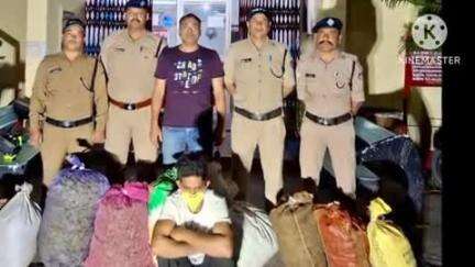 सल्ट: पुलिस टीम ने आईएमपीसीएल फैक्ट्री के पास ₹21 लाख कीमत का गांजा बरामद कर एक अभियुक्त को किया गिरफ्तार