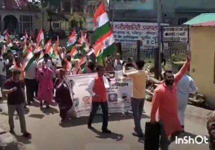 जवाली: जवाली भाजपा ने जवाली में निकाली तिरंगा यात्रा, भारतीय सेना के शौर्य को किया सलाम