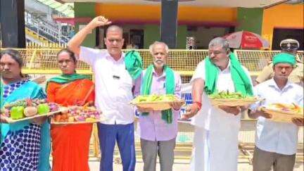 ಬಂಗಾರಪೇಟೆ: ಅವೈಜ್ಞಾನಿಕ ರೈಲ್ವೇ ಅಂಡರ್ ಪಾಸ್ ಗಳಿಗೆ ಮುಕ್ತಿ ನೀಡುವಂತೆ ಪಟ್ಟಣದಲ್ಲಿ ರೈತ ಸಂಘ ಆಗ್ರಹ