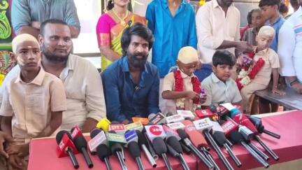 ஸ்ரீபெரும்புதூர்: சந்தவோளளூர் பகுதியில் திரைப்பட நடிகர் சூரி பத்திரிகையாளர் சந்திப்பு