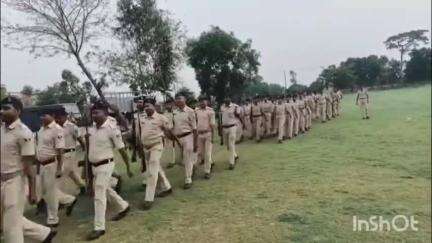 सुपौल: एसपी के आदेश पर पुलिस केंद्र में परेड का आयोजन किया गया
