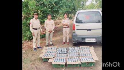 मनावर: मनावर क्षेत्र में आबकारी विभाग ने कार से अवैध विदेशी शराब की ज़ब्त, एक आरोपी हुआ गिरफ्तार