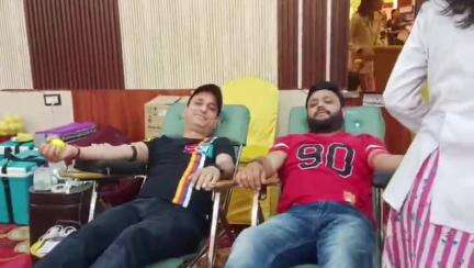 कालका: कालका पिंजौर टेंट डीलर्स वैल्फेयर एसो. ने कालका में मेगा ब्लड डोनेशन और मुफ्त मेडिकल चेकअप कैंप लगाया