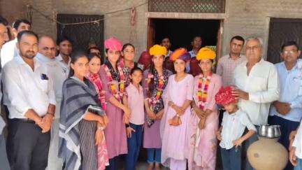 सांचोर: राजकीय उच्च माध्यमिक विद्यालय पुर में बेटियों का सम्मान, उत्कृष्ट परीक्षा परिणामों पर हुआ आयोजन